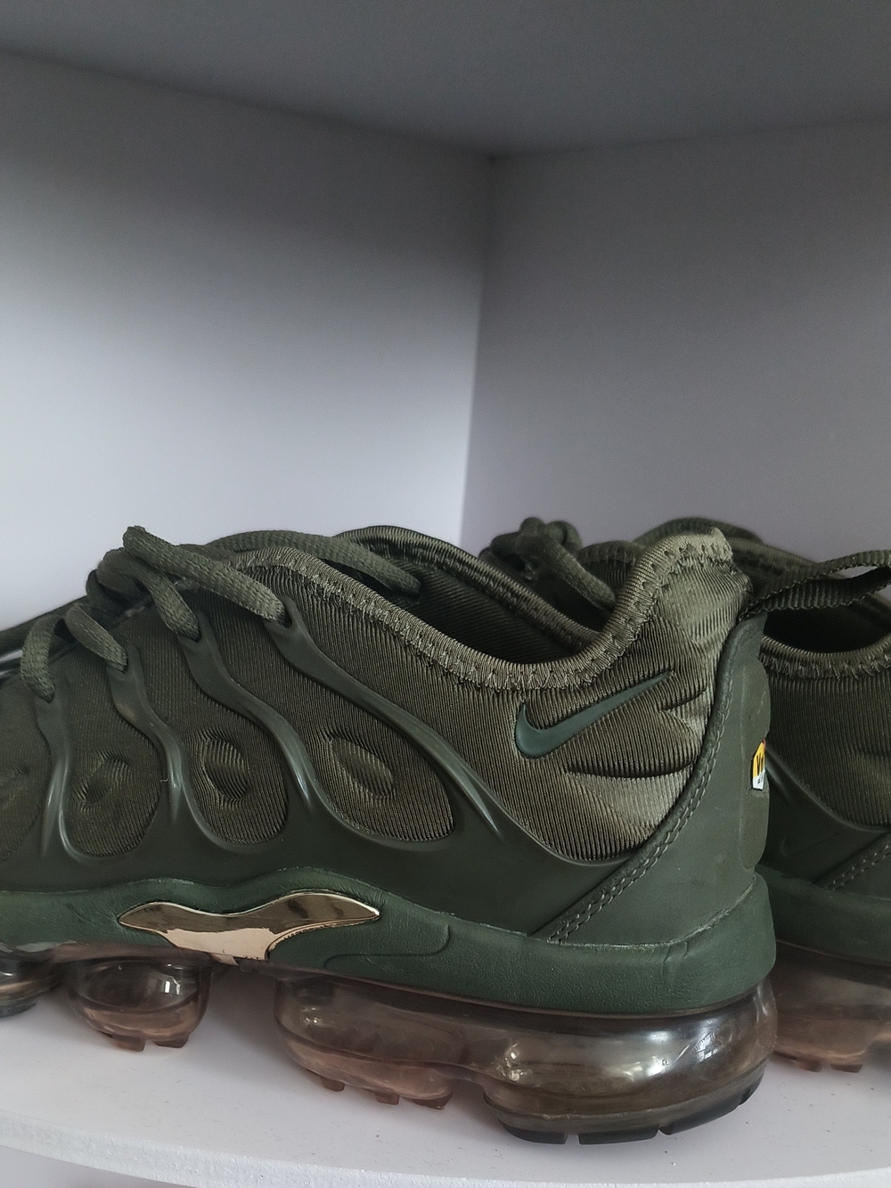 Nike Olive Green VaporMax Plus Sneakers